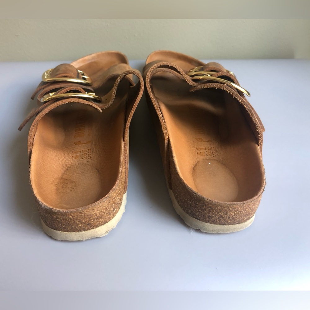 Birkenstock Arizona Big Buckle Oiled Leather Sandals Size: EUR 41 = US Womens 10 - Picture 5 of 13